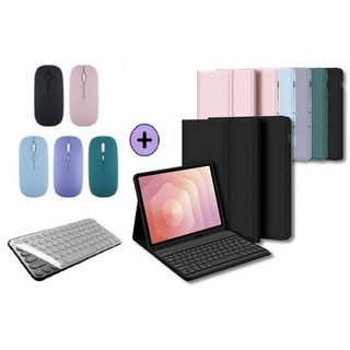 케이스나라 갤럭시탭 S11 / S11 Ultra 호환 블루투스 키보드 케이스 북커버 마우스 세트 S펜슬 수납 울트라, 다크블랙, 1개