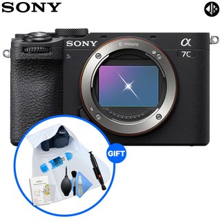 소니 A7C2 BODY (ILCE-7CM2) + 입문용 5종 패키지(렌즈 클리닝펜/포켓융/청소키트/리더기/보호필름), 블랙