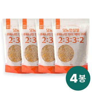 당뇨 안심쌀 혈당관리 혼합 잡곡쌀, 4개, 1kg