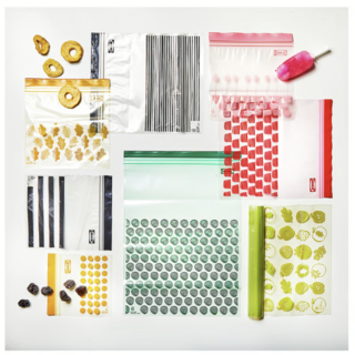 [이케아 정품] 이케아 지퍼백 올인원세트 - 컬러풀(대형+중형+소형+미니 세트), 1세트, 200개입, 혼합 크기