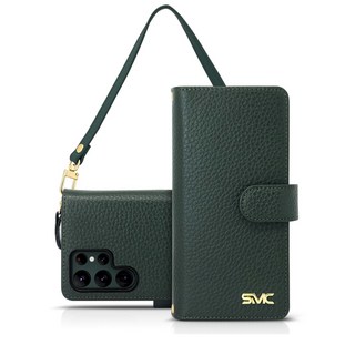 에스엠씨 네스트 가죽 지퍼 지갑 다이어리 휴대폰 케이스 + 스트랩