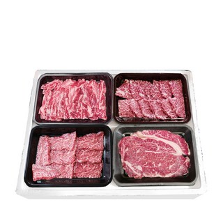 이연한우 1등급 한우 소고기 선물세트 6호 등심 갈비 살치 채끝, 800g, 1개