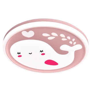 모든조명 LED 아기고래 키즈 방등 아이방 조명 아이방등 천장등 50W 오스람칩 플리커프리, 핑크