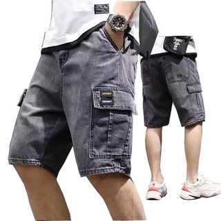 카고 데님반바지 아웃포켓 건빵바지 데님팬츠 남자바지 반바지 5부바지