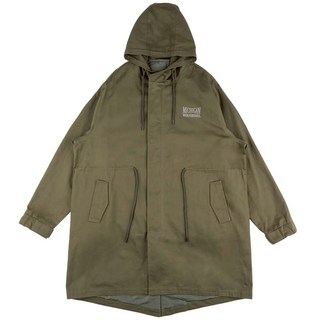 NCAA 男士寬鬆連帽外套 軍綠色 耐磨材質 時尚百搭 舒適有型