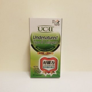 PePe UC-II 沛適達 好膝力 30顆，關節保健首選，提升靈活度，舒緩運動不適，小分子易吸收, 1個