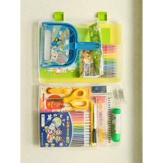 달솜이 신학기 선물 세트 미니 청소도구 문구세트 준비 새학기 준비물, 1개, 블루