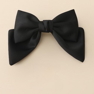 미니멀모다 고퀄리티 새틴 빅리본 여성 심플 머리핀 공단 왕리본 헤어핀