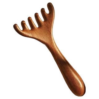 바디랑뷰 원목 두피괄사 마사지, 원목 A타입, 1개