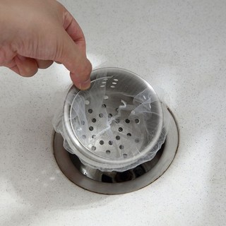 水槽過濾網 廚房排水口濾網 防堵塞 菜渣過濾網 排水孔網, 1只,進口品質【加密細網鬆緊款】