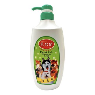 芭比俏寵物犬貓洗毛精800ml 皮膚病溫和配方 白毛專用 驅蚤 長毛專用 寵物洗毛精 寵物沐浴乳 台灣製, 1個, 驅蚤精(800ml)-綠瓶, 800ml