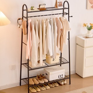 위즈룸 튼튼한 스탠드 미니 행거, 블랙