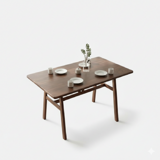 好的家居 木紋餐桌 餐廳桌 客廳桌 長桌 方桌 咖啡桌 飯桌, 胡桃色, 1個