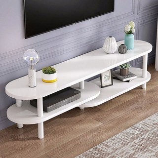 모던 티비다이 거실장 2단 선반 개방식 수납장 DSG07, 화이트