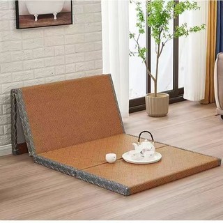 可折疊榻榻米墊子 日式床墊 椰棕地鋪墊 午休/午睡地墊 夏季適用, 1個, 180*200厚5cm（4折疊）九方塊