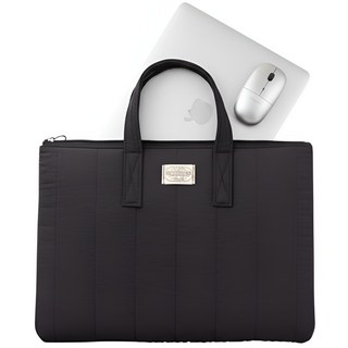 하루도감 노트북파우치 가방 케이스, 블랙