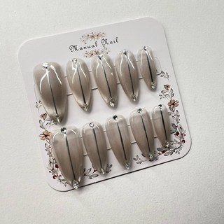 手作穿戴甲 S號杏仁, 1個