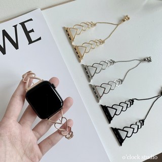 O'CLOCK STUDIO 不鏽鋼鏤空愛心錶帶 Apple Watch 金屬錶帶, 1個