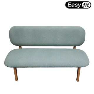 [호환] 한샘포레 의자 커버 천갈이 식탁 의자 리폼 덮개, 카키그린, 벤치커버