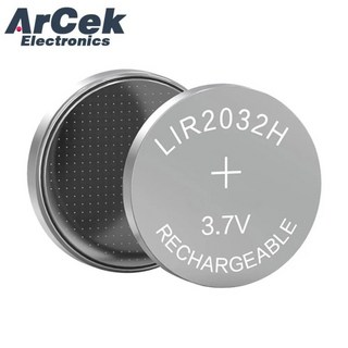 충전식 배터리 용 충전기가있는 4PCS 70mah LIR2032H 시계 자동차 키 마더 보드 3.7V 리튬 코인 버튼 셀