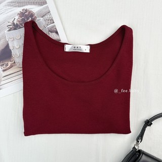Fee現貨11色 正韓圓領短版正肩上衣 圓領t恤 素面t恤 短版上衣 韓系穿搭