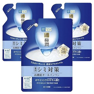 하다라보 농 고쿠준 고기능 올인원 리필용, 80g, 3개