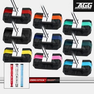 주문제작굴림채 ZET 제로토크 제로스틱 크롬샤프트 퍼터 32~35인치 말렛형 WORLD 2.0 GRIP, 3도, R, 옵션 : 스카이블루 32 아르헨티나