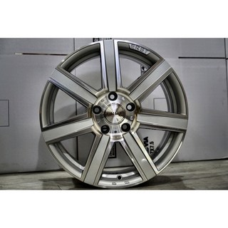 ERST 鋁圈 S-7 鑄造 18吋 5孔112 麗車坊, 銀色車面, 1個