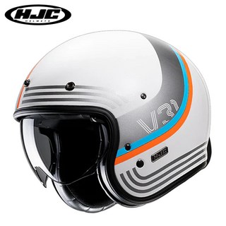 HJC 홍진헬멧 V31 클래식 오픈페이스 오토바이 바이크 헬멧, 2번 바이런 MC27 화이트