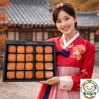 [설 특별행사] 최상급 청도 반건시 곶감 선물세트, 24개, 1박스 특대과