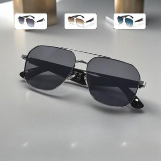 블루투스 안경 스마트 선글라스 야외 사이클링 음악 감상 편광 렌즈 통화 기능 웨어러블 안경 AR글라스 3D 영상 지원 편안 착용, 단일 사이즈, D형 금속 프레임 퍼플