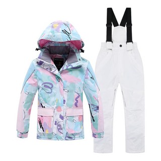 Mokitoni 아동용 스노우수트 사이즈 14 15 16 스키 수트 스노우빕 남아용 겨울 재킷 바지 우비 266599 6263232676, 8-9, 라이트 블루