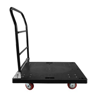 우레탄 바퀴 접이식 핸드카트 중형, 검정중형, 대차, PVC바퀴, 1개