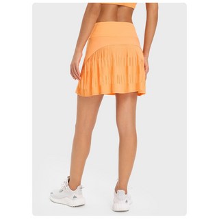 쌍천 테니스 스커트 스포츠 플리츠 스커트 여자 쇼트 배드민턴 스커트 골프 요가 러닝 가짜 치마바지 Y25101505