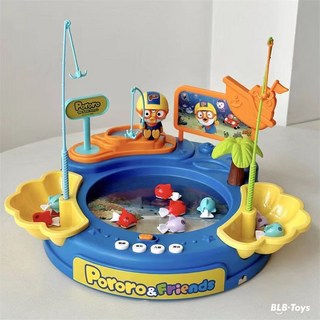 多功能啵樂樂釣魚臺 電動磁性釣魚盤 兒童玩具 釣魚玩具 兒童玩具 磁性釣魚玩具 互動玩具 釣魚 電動磁性釣魚盤 兒童玩, 1個, 【彩盒款】多功能釣魚台-USB充電