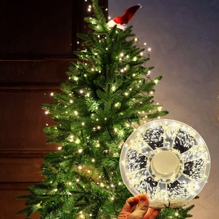 쁘띠끄 일체형 지네전구 크리스마스 led트리조명 2000구, 1개, 황색