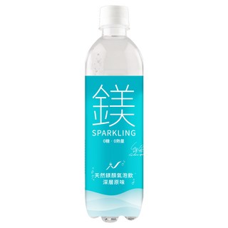 鎂顏氣泡飲-深層原味500ML(24瓶/箱)-許維恩推薦天然鎂, 1套, 500ml