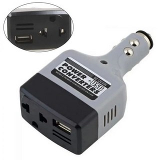 AC DC 어댑터12V 휴대용 자동차 전원 인버터 변환기 DC 12V/24V ~ AC 220V USB 충전기 어댑터 200W, 한개옵션0, 한개옵션0