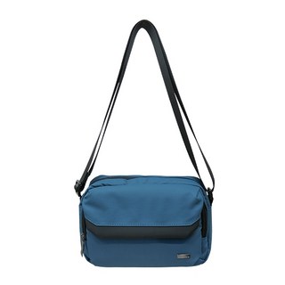 Crocodile 鱷魚 X-lite 5.0系列 側背包 前翻蓋橫式 斜背包 多功能包 0104-11102, 藍色