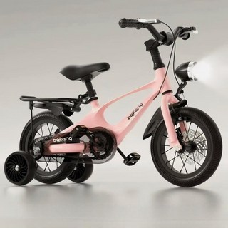 BYOU 아웃도어 어린이 자전거 미니 보조 바퀴 유아 자전거, 1개, 115cm, 분홍색 + 뒷좌석