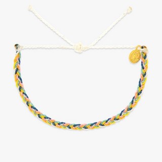 Pura Vida 美國手工日落追逐者迷你編織可調式衝浪手環，時尚百搭，展現活力