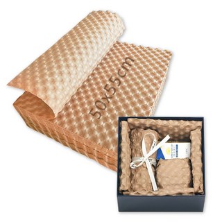 蜂巢氣泡包裝材料 30x50cm 防震緩衝包裝紙 禮品包裝材料, 50x55cm, 10個