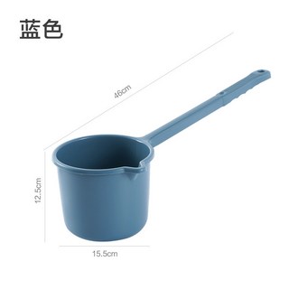 長柄水瓢 家用廚房水勺 加厚塑膠水舀 兒童洗頭澆花水瓢, 1個
