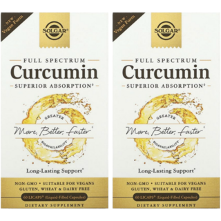 솔가 풀 스펙트럼 커큐민 40mg 60캡슐 2통, 60정, 2개