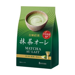 日東紅茶 抹茶歐蕾 8入沖泡飲品 抹茶拿鐵 下午茶飲品, 96g, 8個裝, 1袋