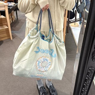 여성 일본 숄더백 자수 핸드백 쇼핑 에코백 학생용 가방 캔버스