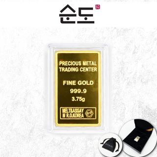 [순도] (고급케이스포함) 순금 24k 골드바 3.75g 한돈 순도 999.9% 포나인