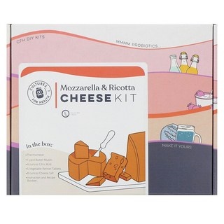 Cultures for Health 치즈 키트 모짜렐라 앤 리코타 Cultures for Health Cheese Kit Mozzarella & Ricotta, 1개