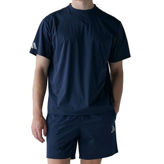 아디다스 반팔티 반바지 다이어트 땀복 반팔 트레이닝 세트 ADISS23 네이비 남여공용 운동복
