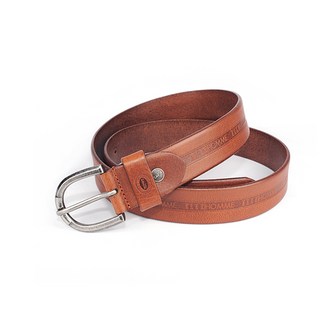 ELLE HOMME品牌 皮帶 - 金屬馬蹄鐵 優質皮革 時尚百搭 展現成熟男士品味。